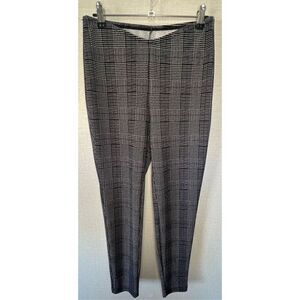 Unbranded Black and White Fitted Stretchy Checkered Leggings